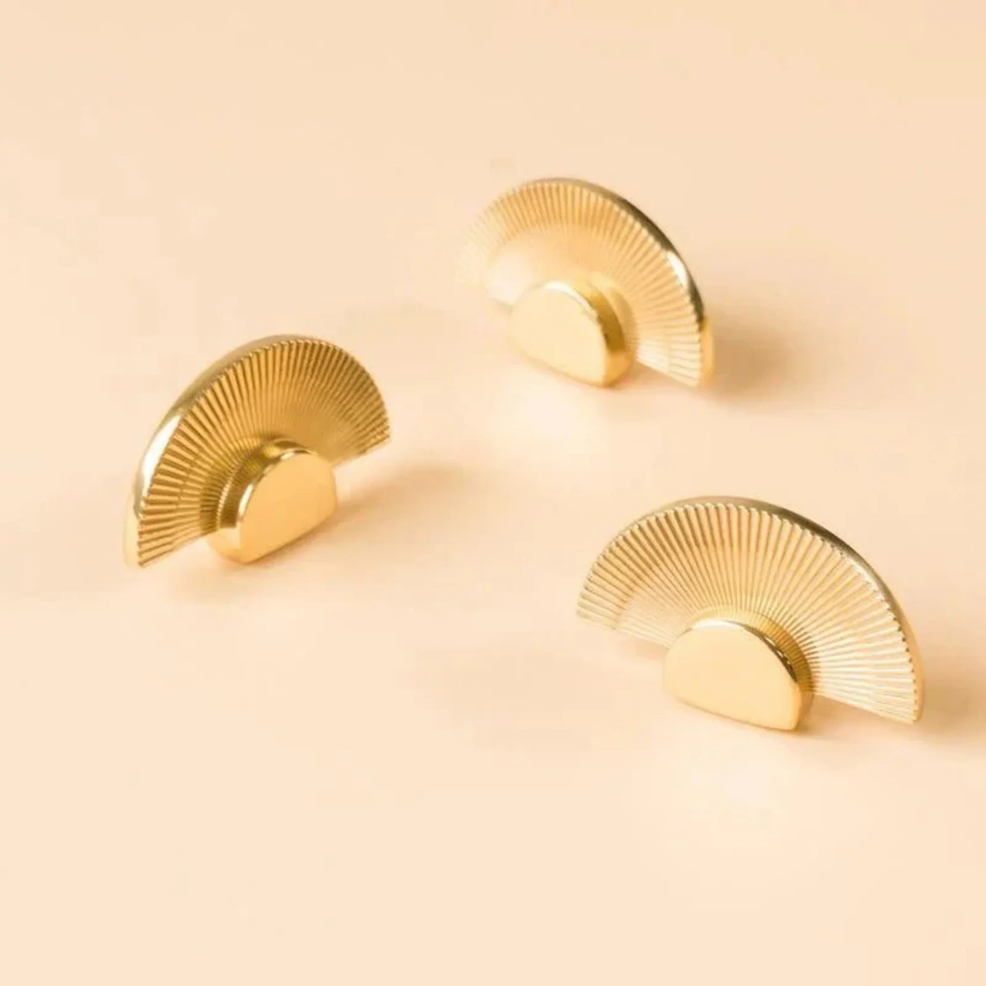 Scallop Royale Brass Collection | Solid Brass Cabinet & Wardrobe Handles
