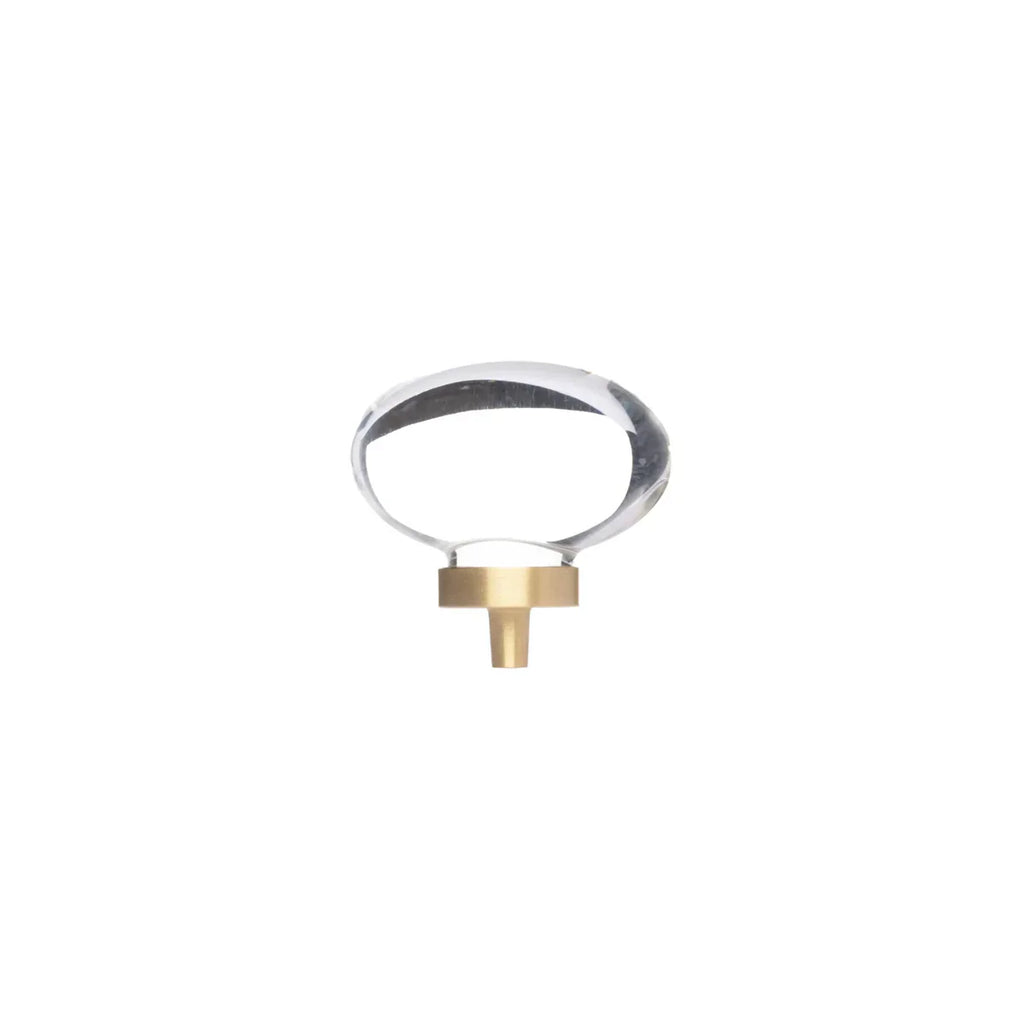 Classic Crystal Cabinet Knob | Luxury Crystal Brass Cabinet Knob