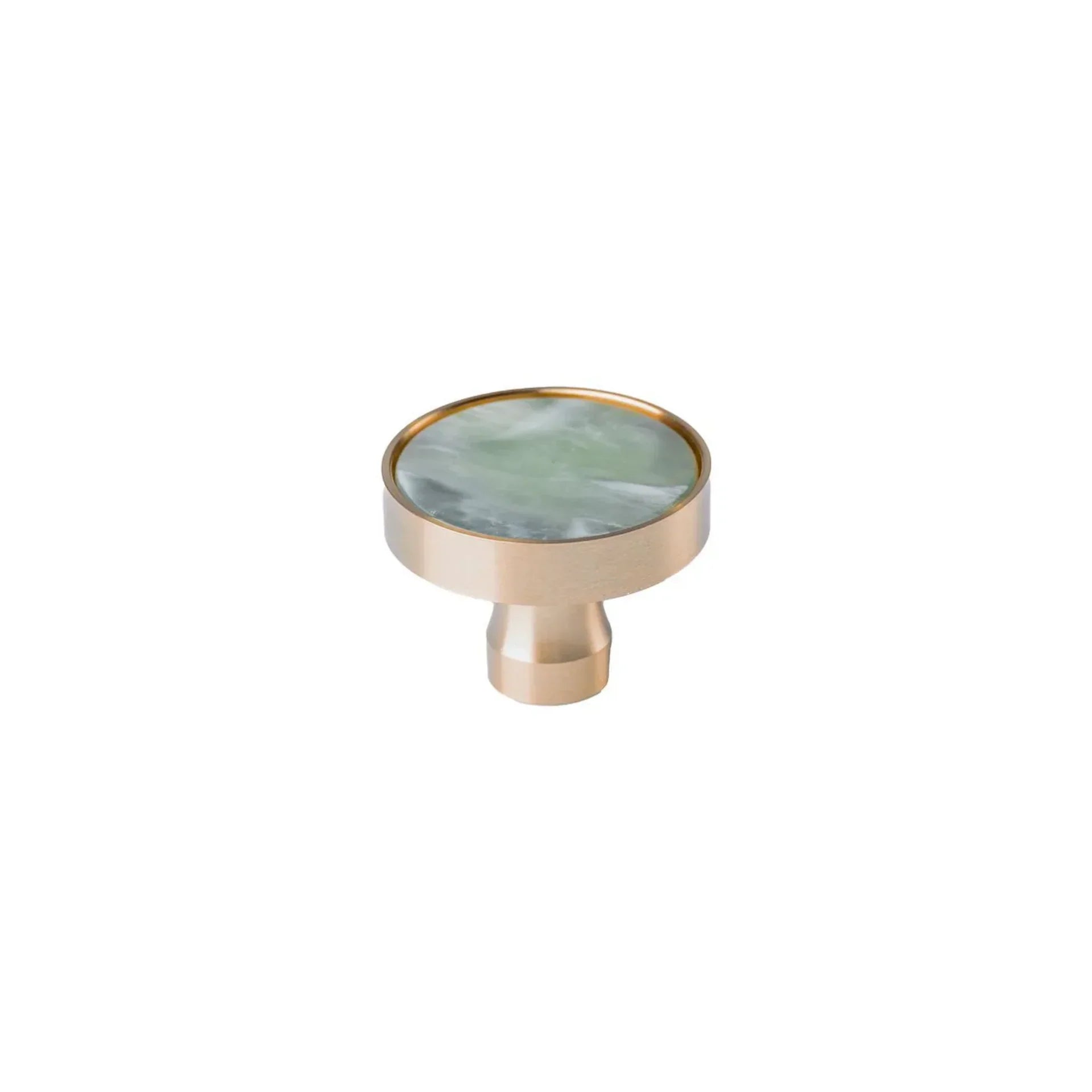 Prisma Acrylic & Brass Disc Cabinet Knob | Luxury Cabinet Hardware India