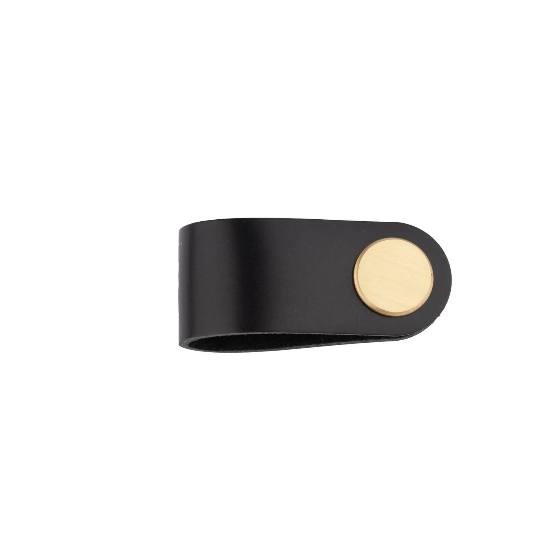 Leather & Brass Strap Cabinet Pulls | Premium Leather Handles