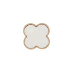 Clover Acrylic Brass Cabinet Knob | Brass Essence India