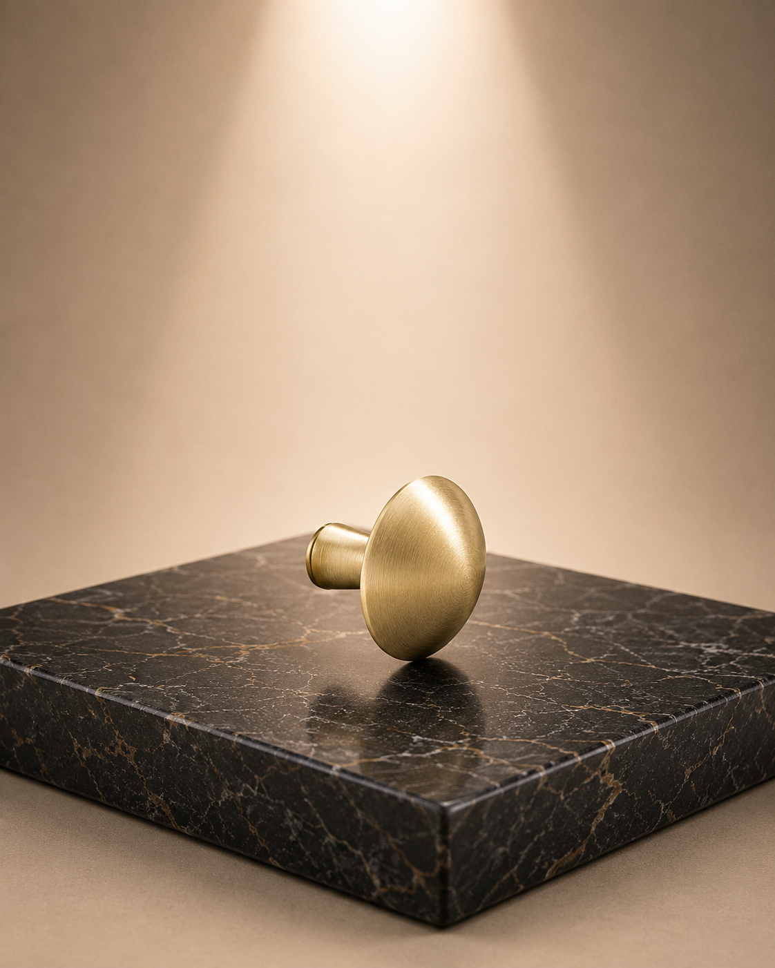 Mushroom Solid Brass Cabinet Knob | Premium Round Brass Cabinet Knob