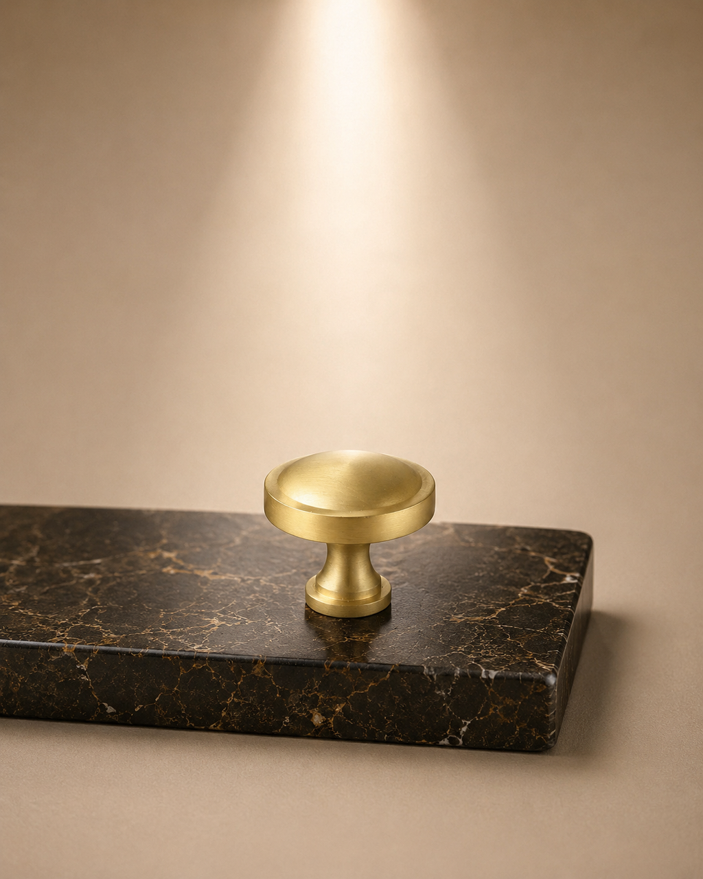 Krisha Solid Brass Round Cabinet Knob | Brass Essence