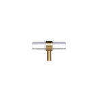 Lumiera Clear Acrylic & Brass Handle Collection