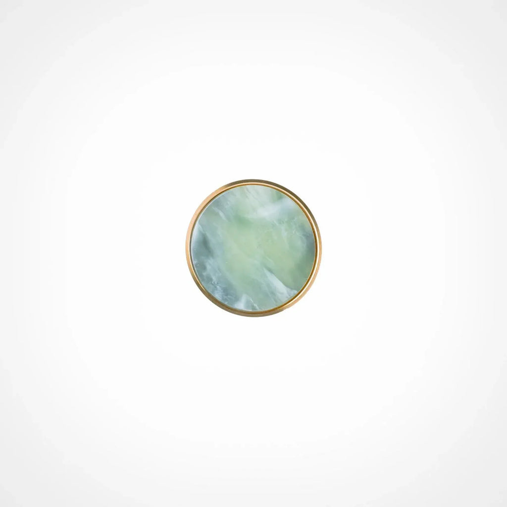 Prisma Acrylic & Brass Disc Cabinet Knob | Luxury Cabinet Hardware India