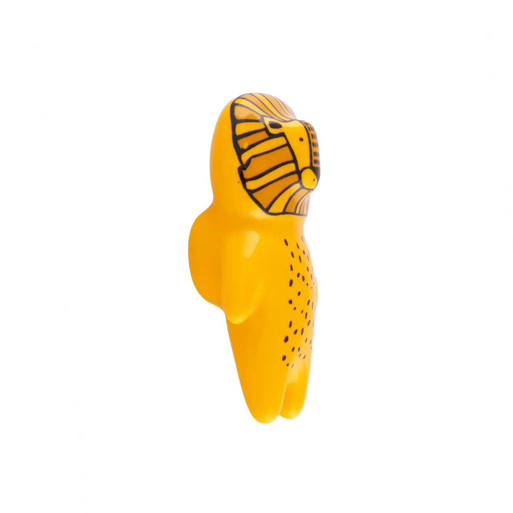 Ceramic animal cabinet pull from Brass Essence collection, featuring a detailed animal design for furniture decor.