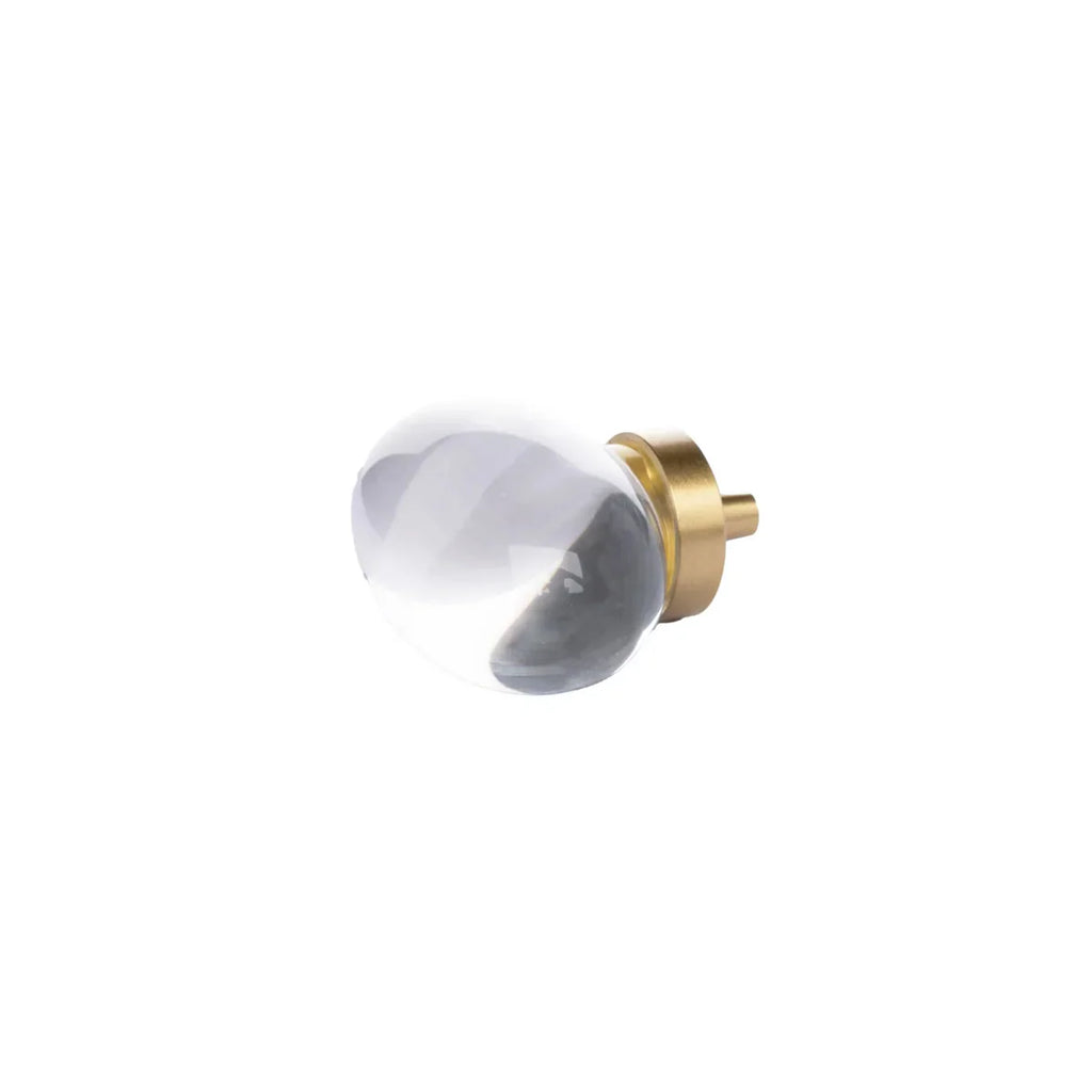 Classic Crystal Cabinet Knob | Luxury Crystal Brass Cabinet Knob