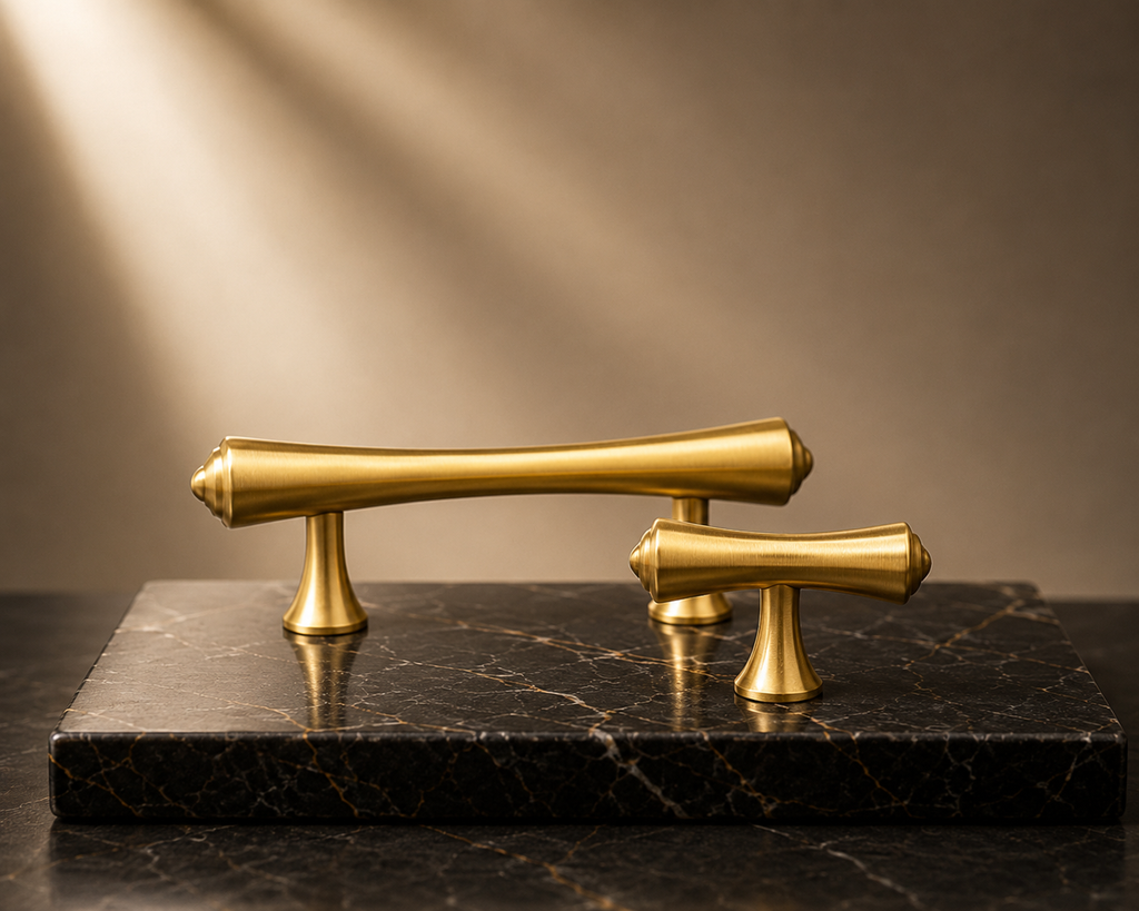 Dumbbell Brass Handle Collection | Designer Cabinet Handle