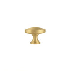 Krisha Solid Brass Round Cabinet Knob – product view – Brass Essence