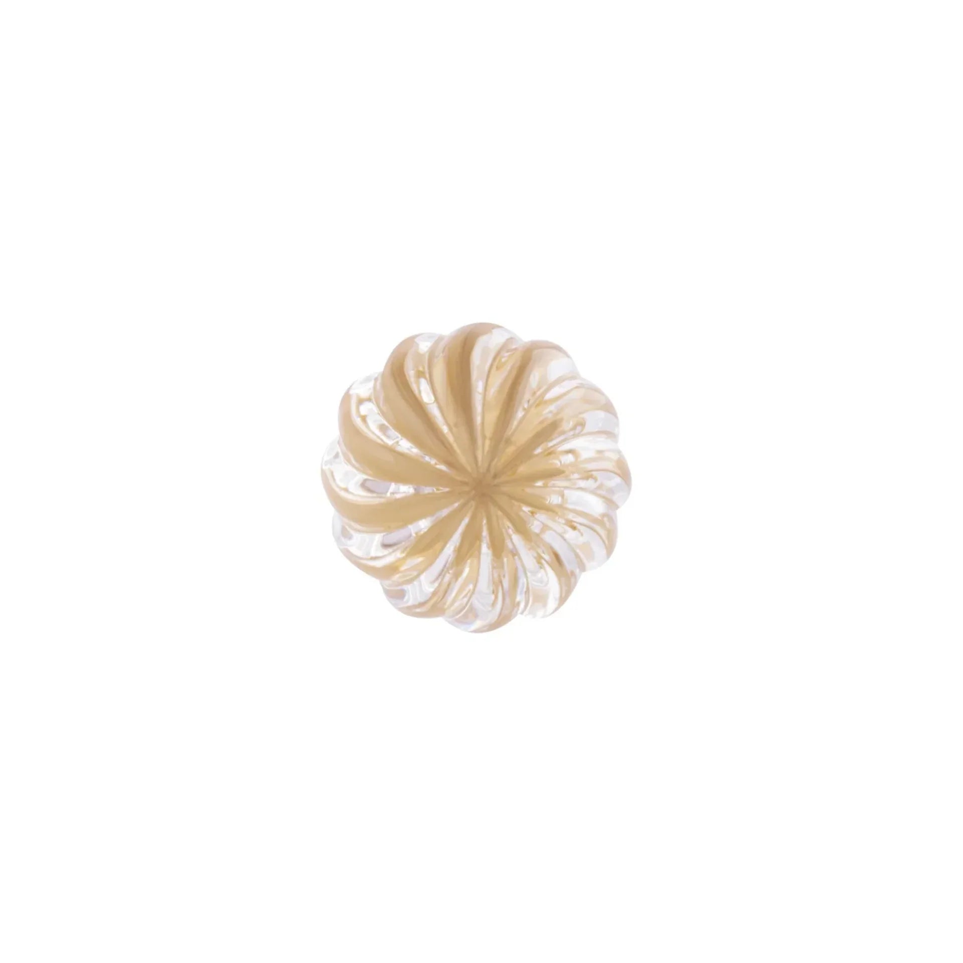 Fluted Crystal Cabinet Knob | Luxury Crystal Drawer Pull Knob