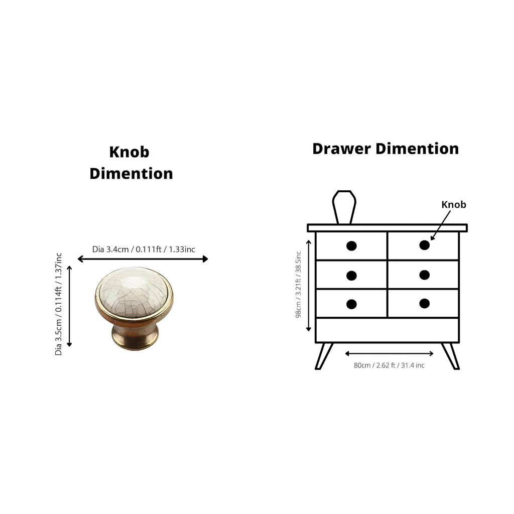 Heritage Ceramic Collection | Ceramic Cabinet & Almirah Handles