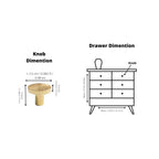 Hammered Sunburst Brass Cabinet Knob – product view – Brass Essence