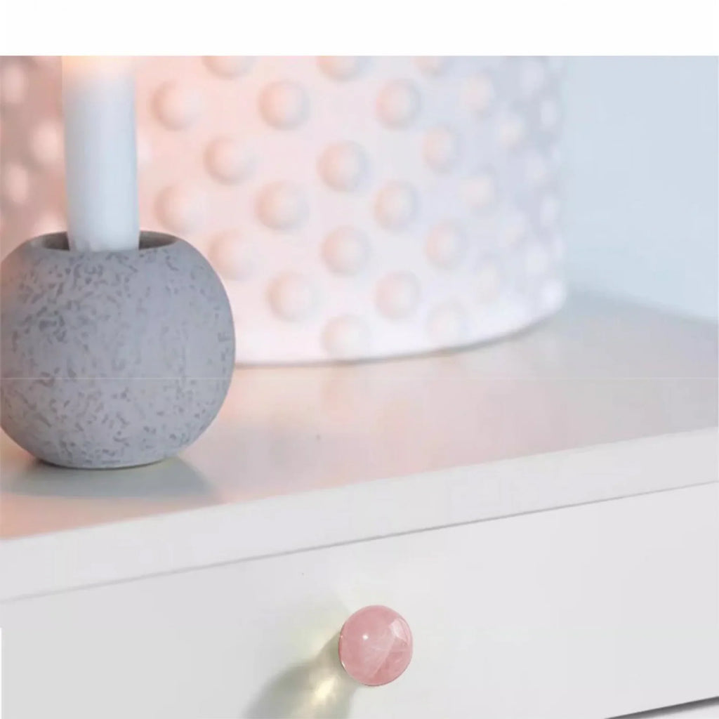 Natural Crystal Ball Brass Cabinet Knob | Luxury Crystal Knob