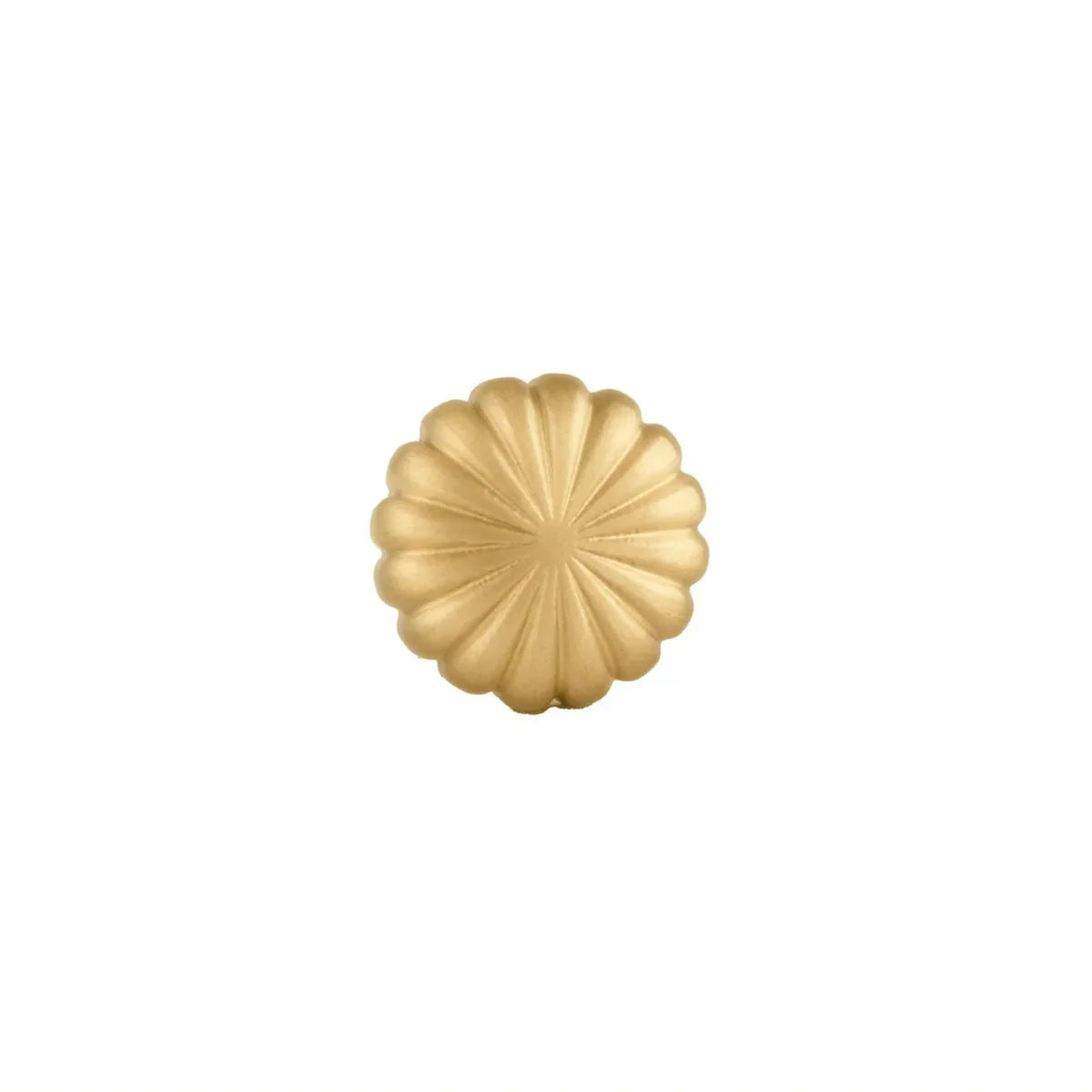 Fluted Pumpkin Brass Cabinet Knob | Brass Essence India