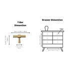 Naveena Signature Solid Brass Cabinet Handles – product view – Brass Essence