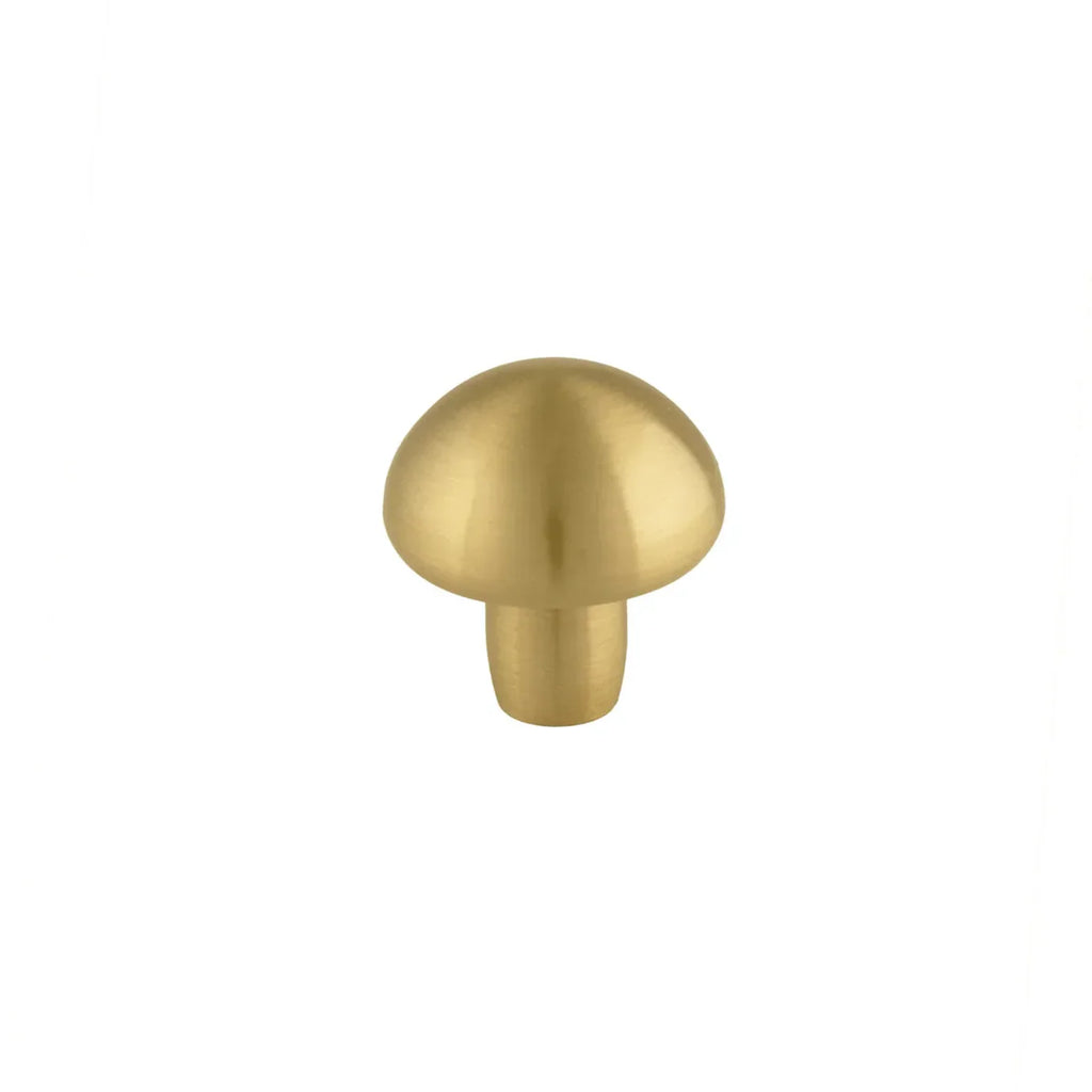 Mushroom Solid Brass Cabinet Knob | Premium Round Brass Cabinet Knob