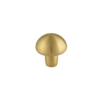 Mushroom Solid Brass Cabinet Knob – product view – Brass Essence