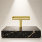 Euro Bar Solid Brass Cabinet Handles – product view – Brass Essence