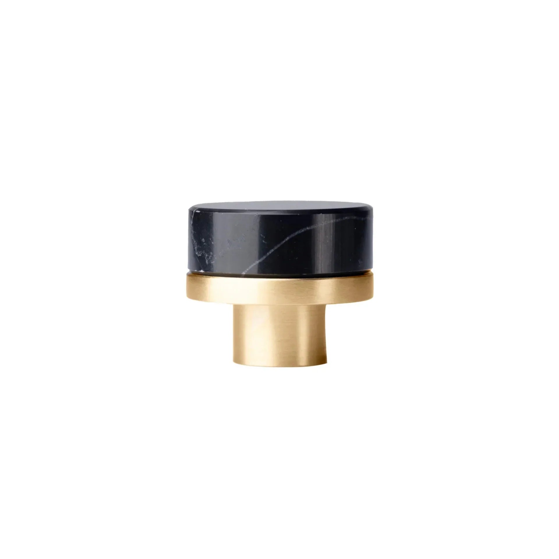 Karish Marble & Brass Cabinet Knob | Luxury Marble Cabinet Knob