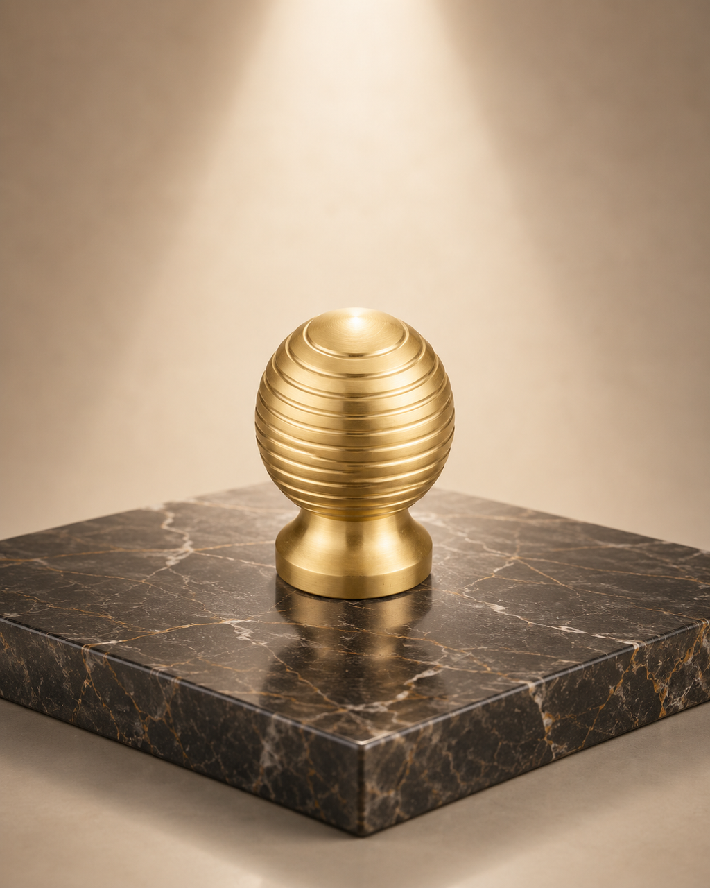 Alexander & Wicks Brass Knob Luxury Brushed Finish