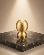 Alexander & Wicks Brass Knob – product view – Brass Essence