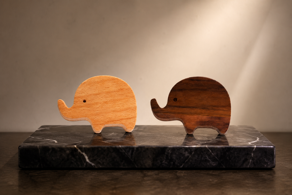 Elephant Wood Knob | Kids Wooden Cabinet Knob India