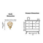 Fluted Crystal Cabinet Knob | Luxury Crystal Drawer Pull Knob