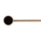 Brass Essence Bifocal Articulated Zinc Alloy Cabinet Pull with adjustable design and polished finish, mounted on a cabinet door.