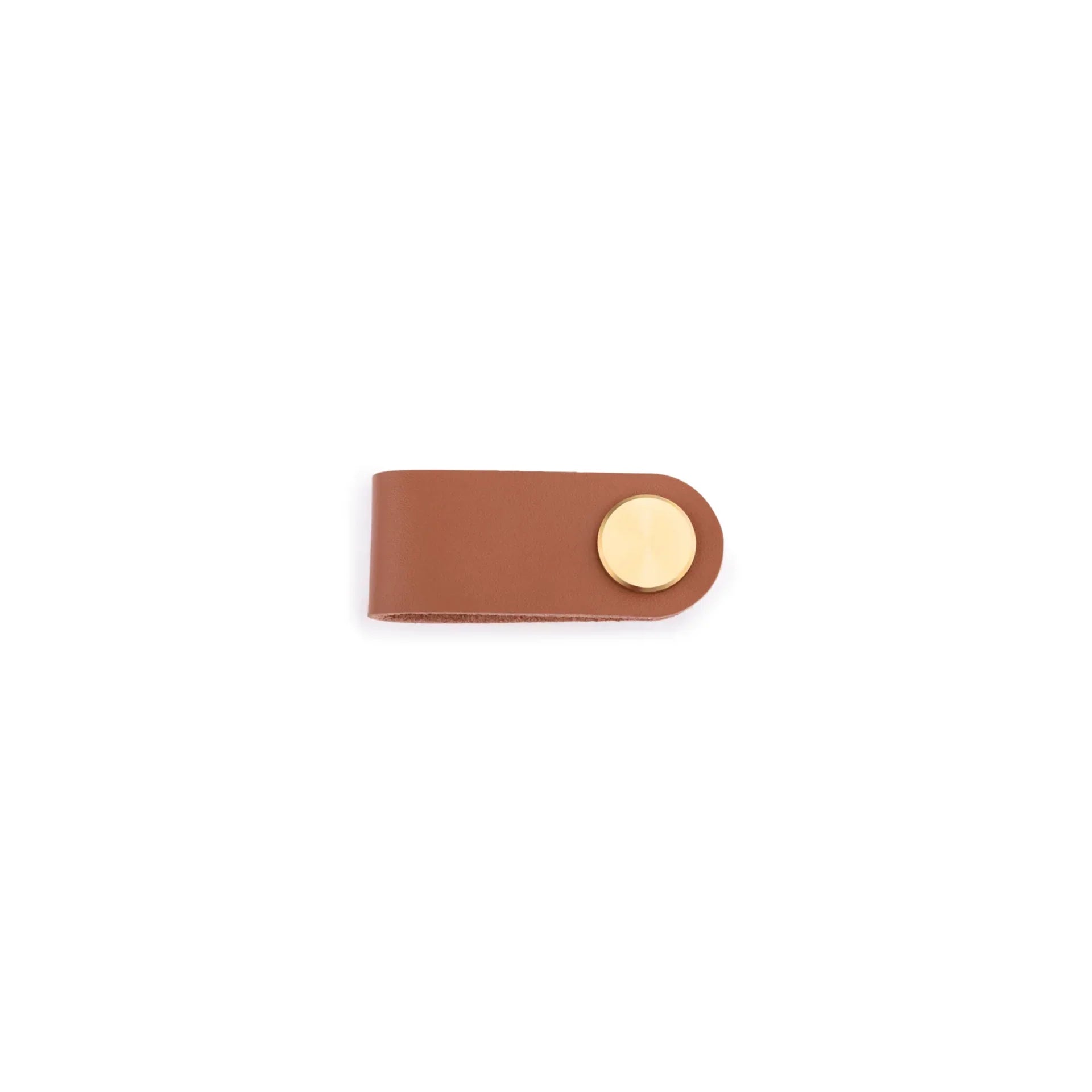 Leather & Brass Strap Cabinet Pulls | Premium Leather Handles