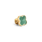 Clover Acrylic Brass Cabinet Knob | Brass Essence India
