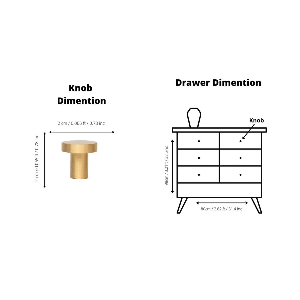 Regal Solid Brass Knobs – Minimal Luxury Design