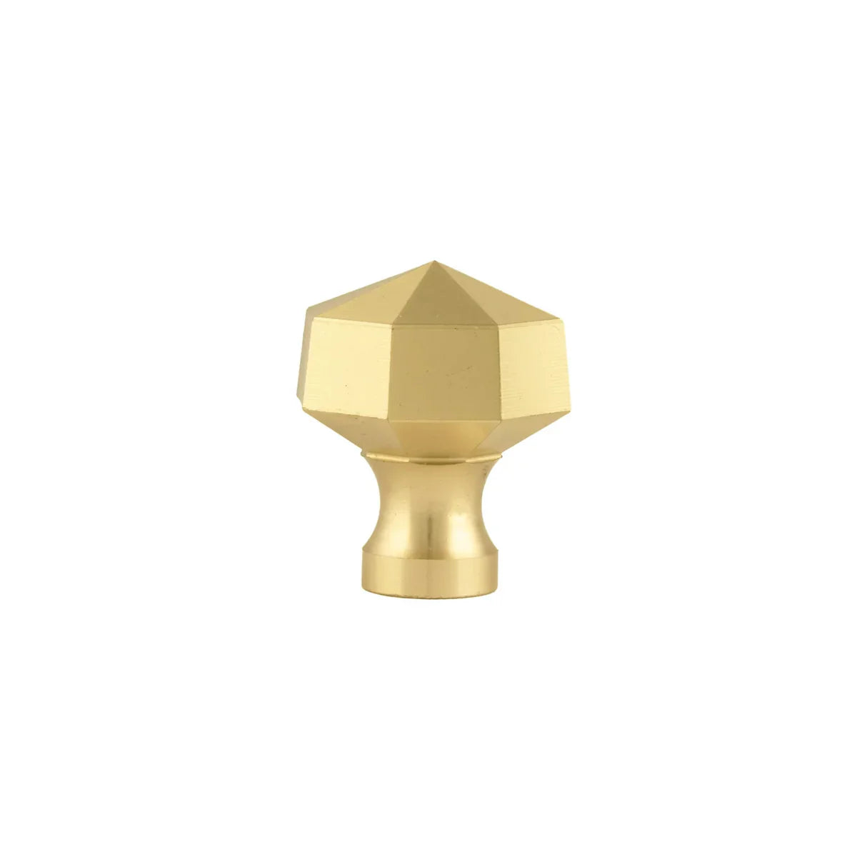 Octagon Geometric Brass Cabinet Knob | Premium Solid Brass Modern Cabinet Knob | Brass Essence India