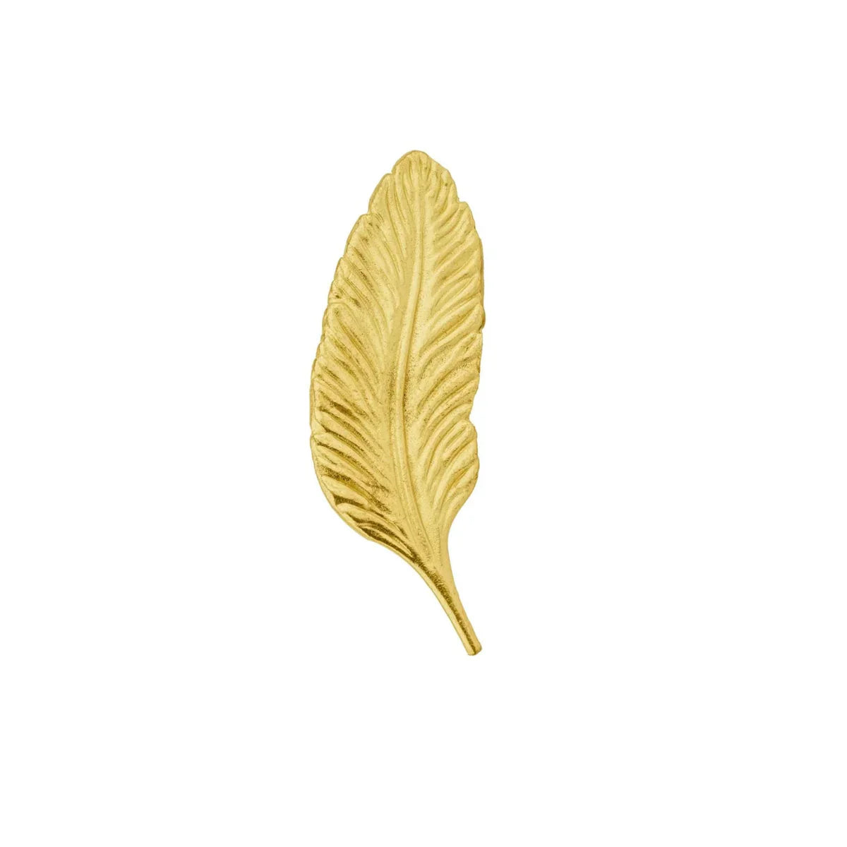 Solid Brass Leaf Cabinet Handles (Left & Right) | Luxury Brass Wardrobe Handles | Brass Essence India