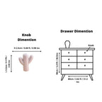 Ceramic Cactus Kids Cabinet Knob | Brass Essence