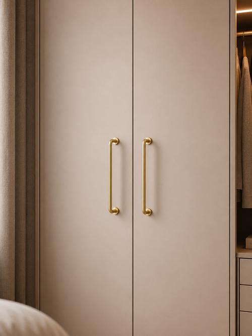 Arcora Curved Brass Collection | Solid Brass Cabinet Handles