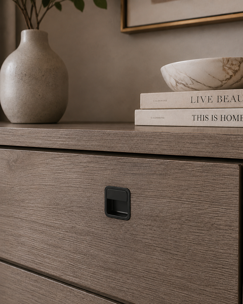 Recessed Matte Zinc Cabinet Handle Collection 2