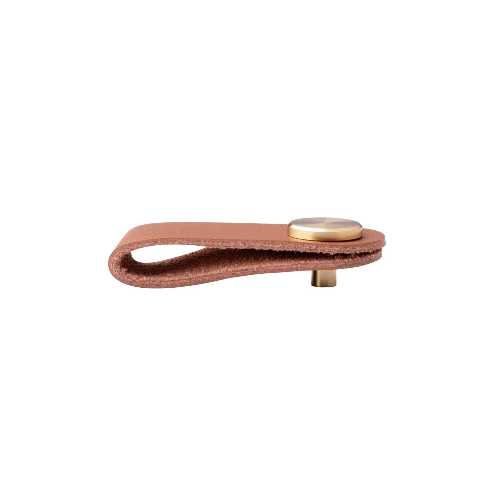 Leather & Brass Strap Cabinet Pulls | Premium Leather Handles