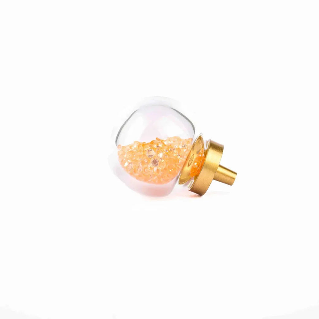 Moon Orb Crystal Cabinet Knob | Acrylic & Natural Crystal Knob