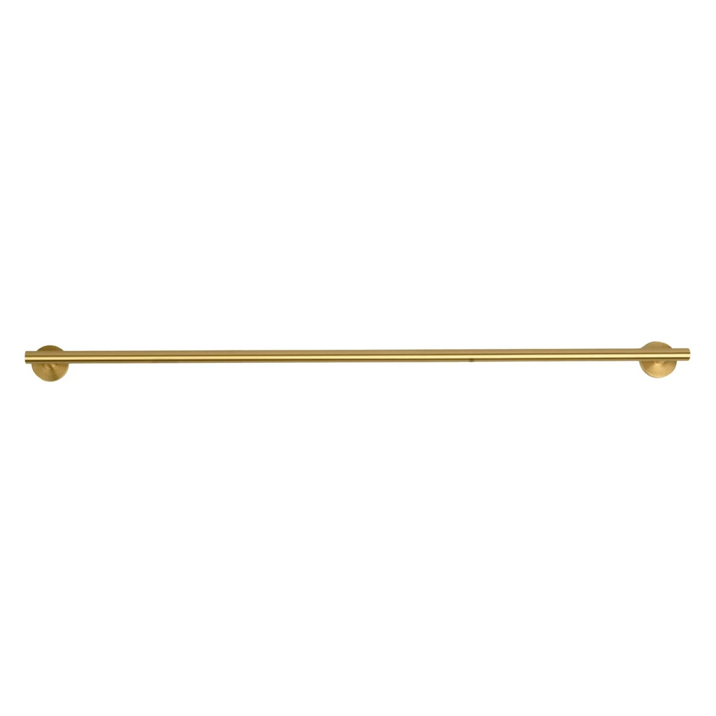Brass Essence minimalist brass concentric ring handles with sleek round design, ideal for furniture or cabinetry.
