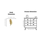 Solid Brass Leaf Cabinet Handles (Left & Right) – product view – Brass Essence