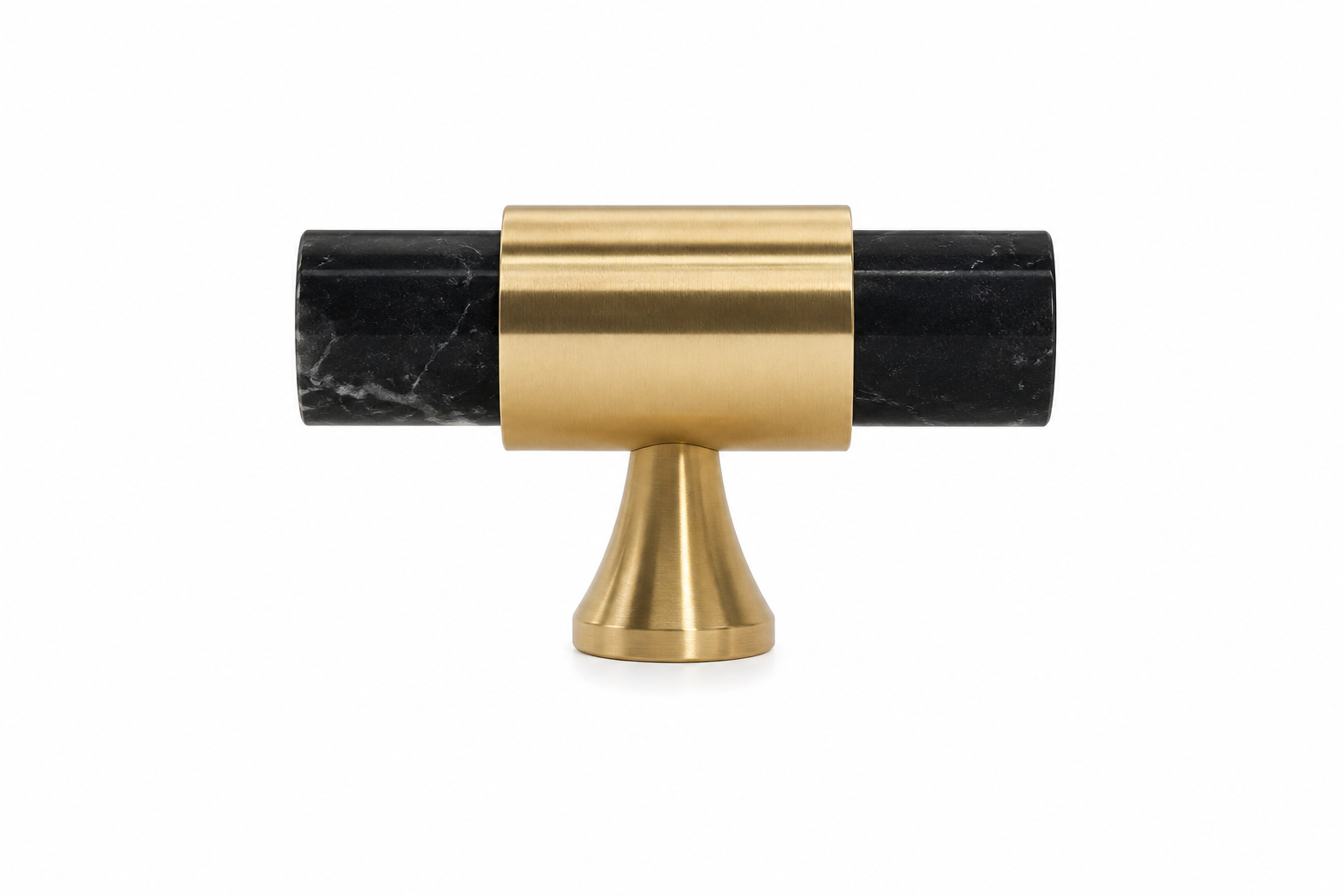 Carrara Luxe Marble & Brass Cabinet Collection | Marble Handles