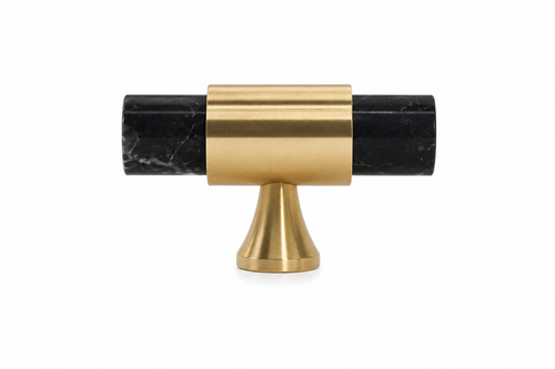 Carrara Luxe Marble & Brass Cabinet Collection | Marble Handles
