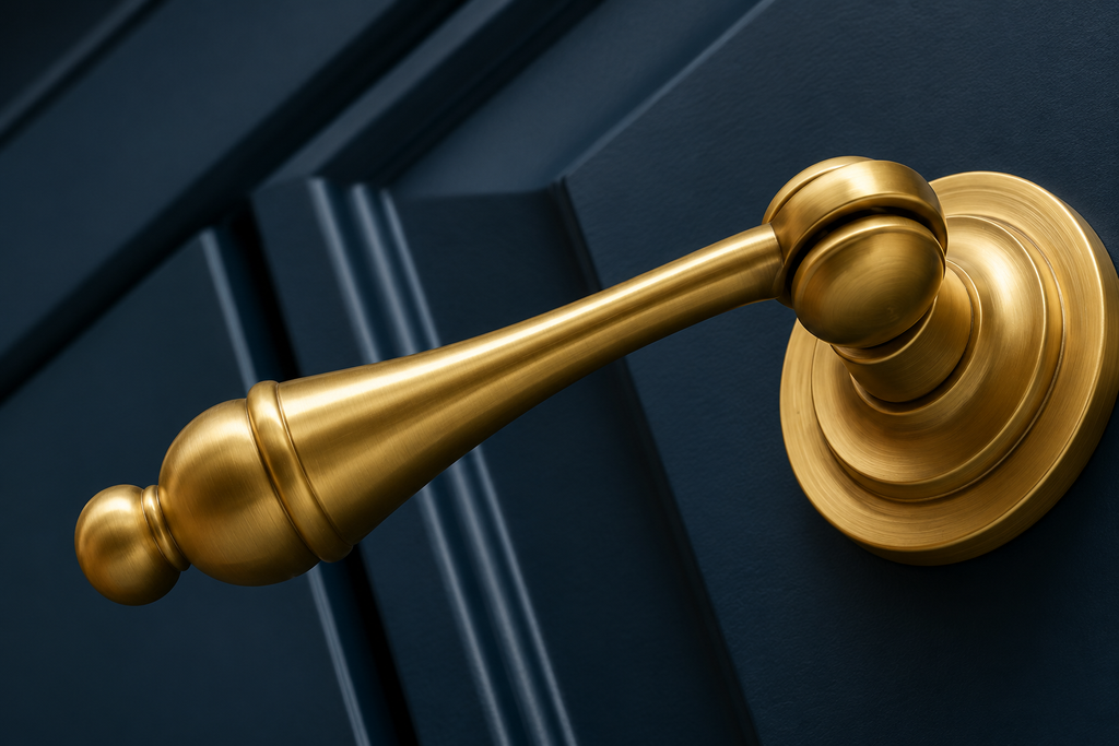 Brushed Gold Brass Teardrop Cabinet Pull | Luxury Cabinet Pull