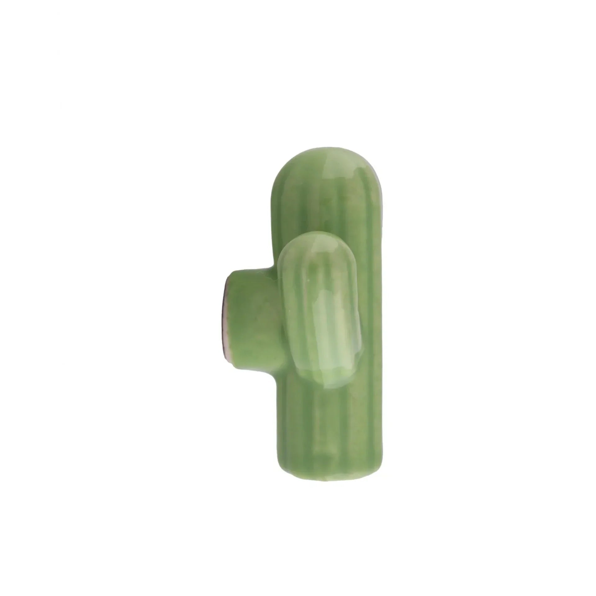 Ceramic Cactus Kids Cabinet Knob | Brass Essence