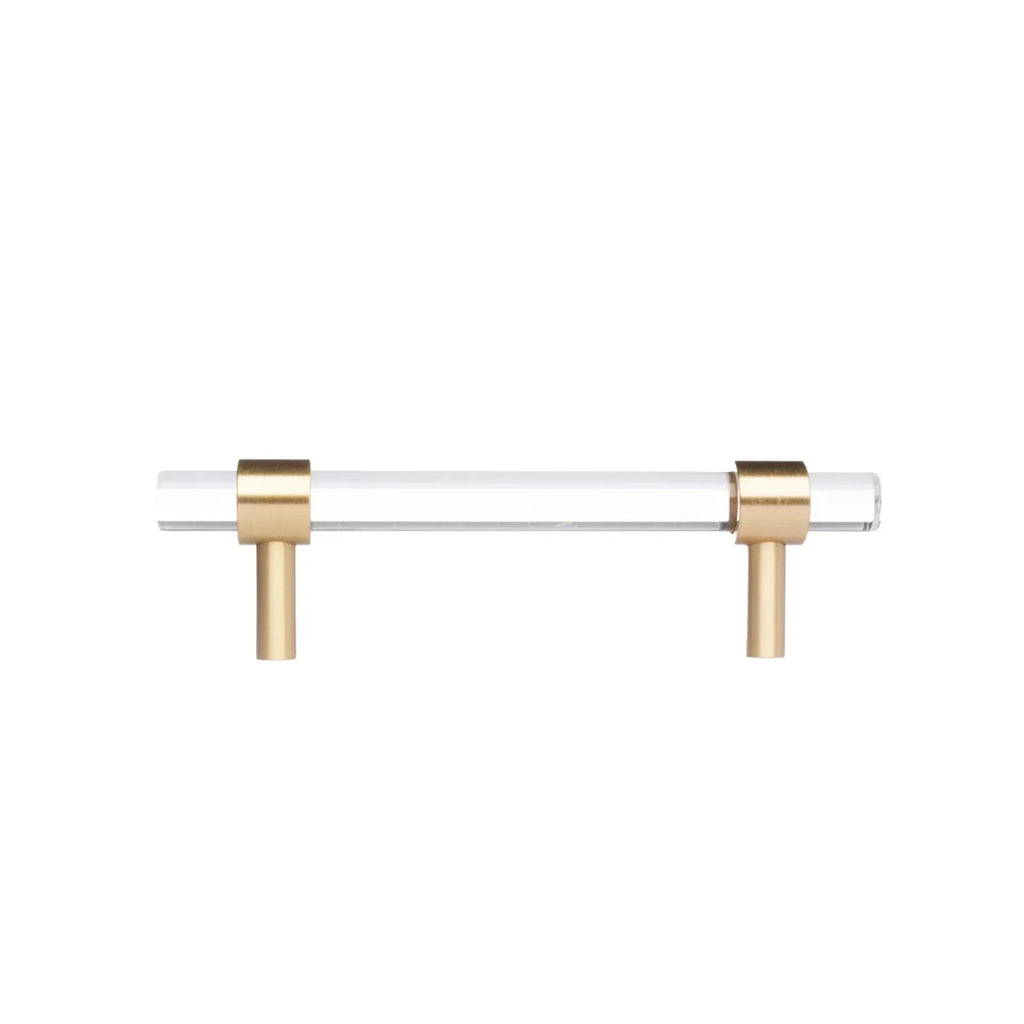 Lumiera Clear Acrylic & Brass Handle Collection