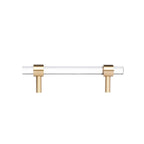 Lumiera Clear Acrylic & Brass Handle Collection