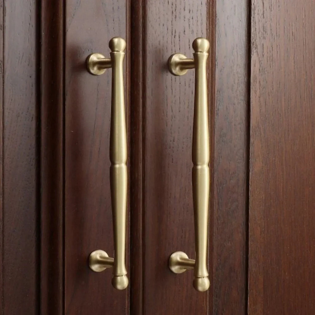Nishilia Heritage Brass Collection | Solid Brass Cabinet & Wardrobe Handles