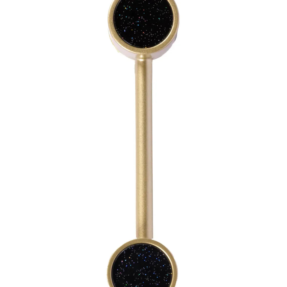 Brass Essence bifocal articulated zinc alloy cabinet pull with dual grip sections, sleek design for furniture or cabinetry.