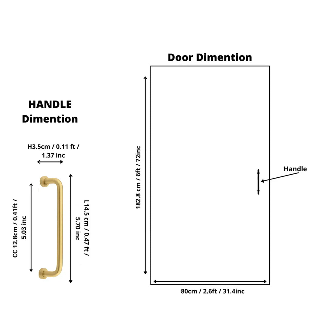 Arcora Curved Brass Collection | Solid Brass Cabinet Handles