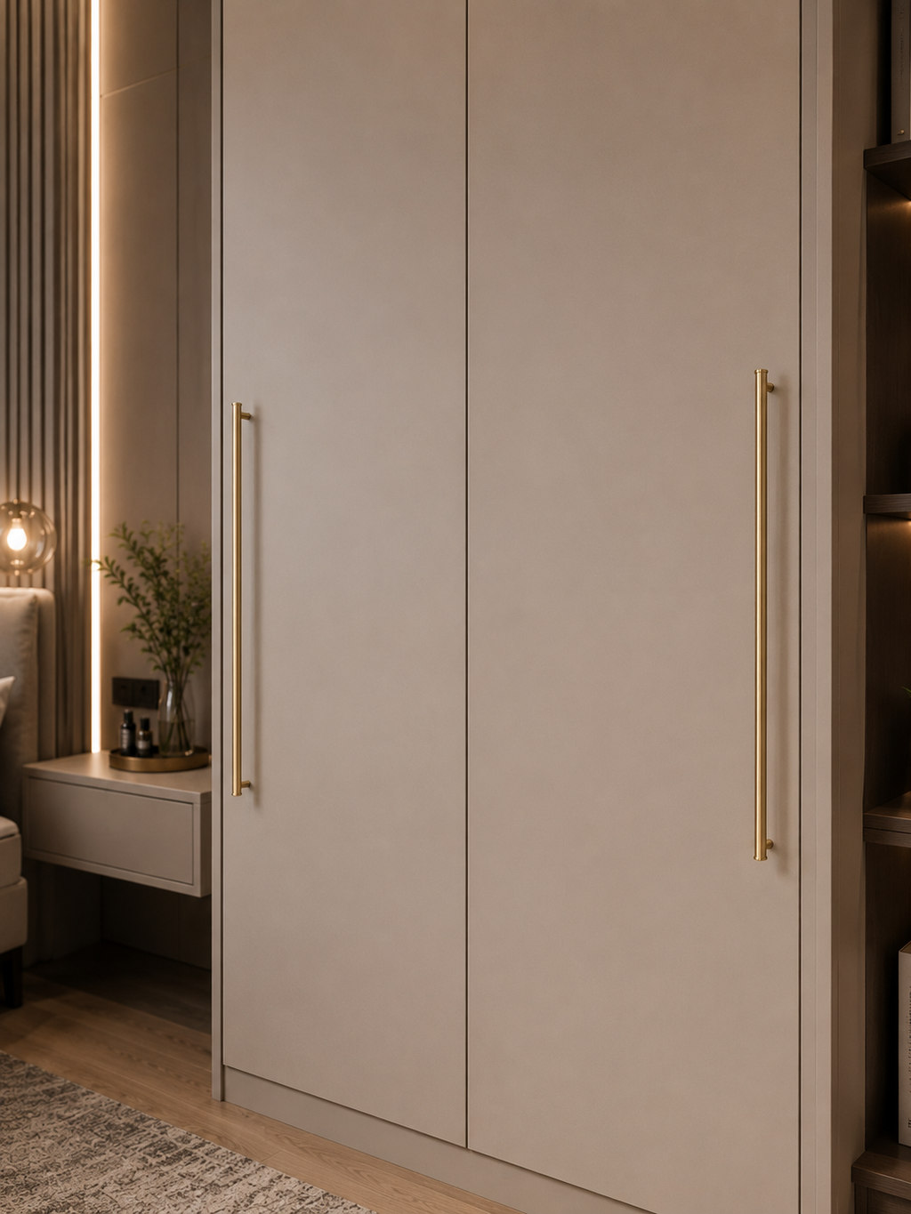 Euro Bar Solid Brass Cabinet Handles | Luxury Kitchen Handles